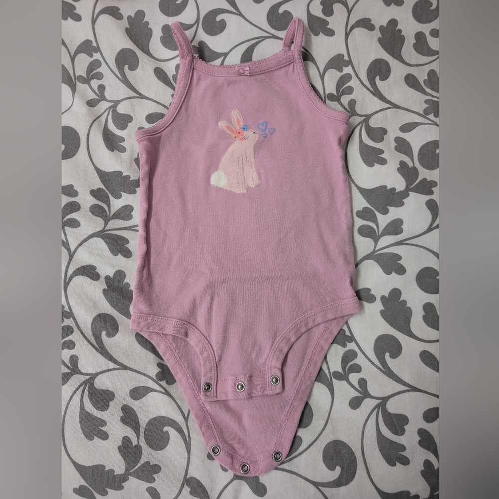 ✨5/$10✨Carter's Lavender Bunny Bodysuit